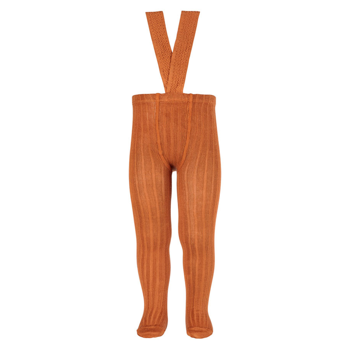 タイツ condor 子供 95~106cm サスペンダー付 リブタイツ ( コンドル キッズタイツ 子供用タイツ 子供用 キッズ サスペンダー リブ 厚手 肩ひも おしゃれ 無地 丈夫 スペイン製 ギフト ) 【オクシド】 オクシド