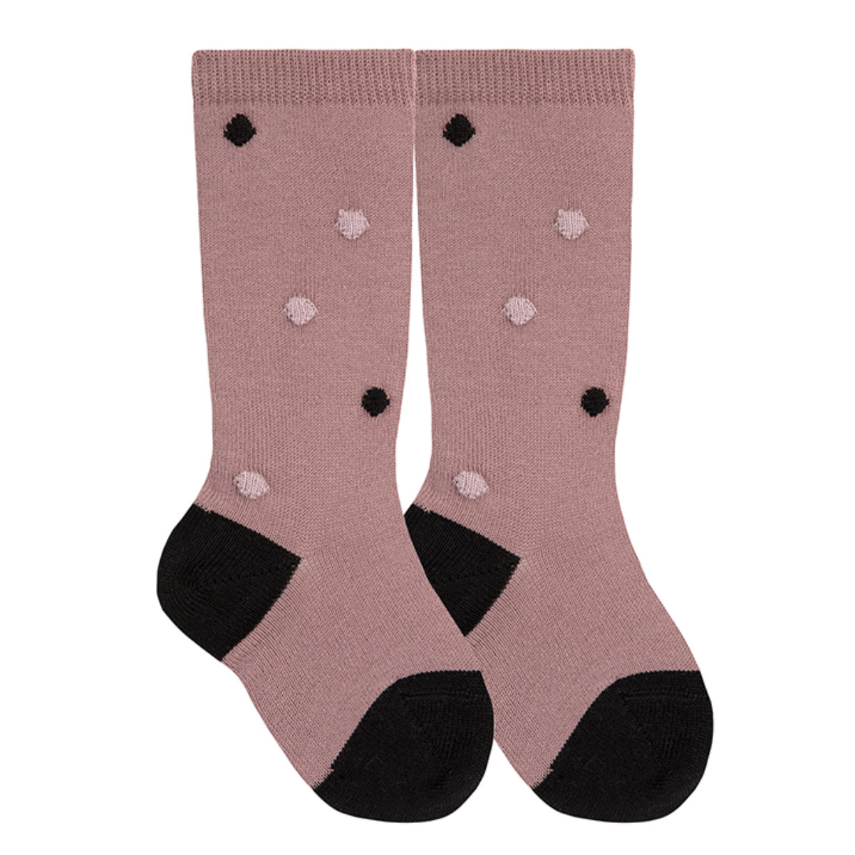 靴下 condor 子供 14.5~19.5cm ボンボン付き ニーソックス ( コンドル 子ども用靴下 キッズ ソックス くつ下 くつした ハイソックス 丈夫 ドット柄 スペイン製 ギフト おしゃれ ) 【イリス 6】 イリス 6