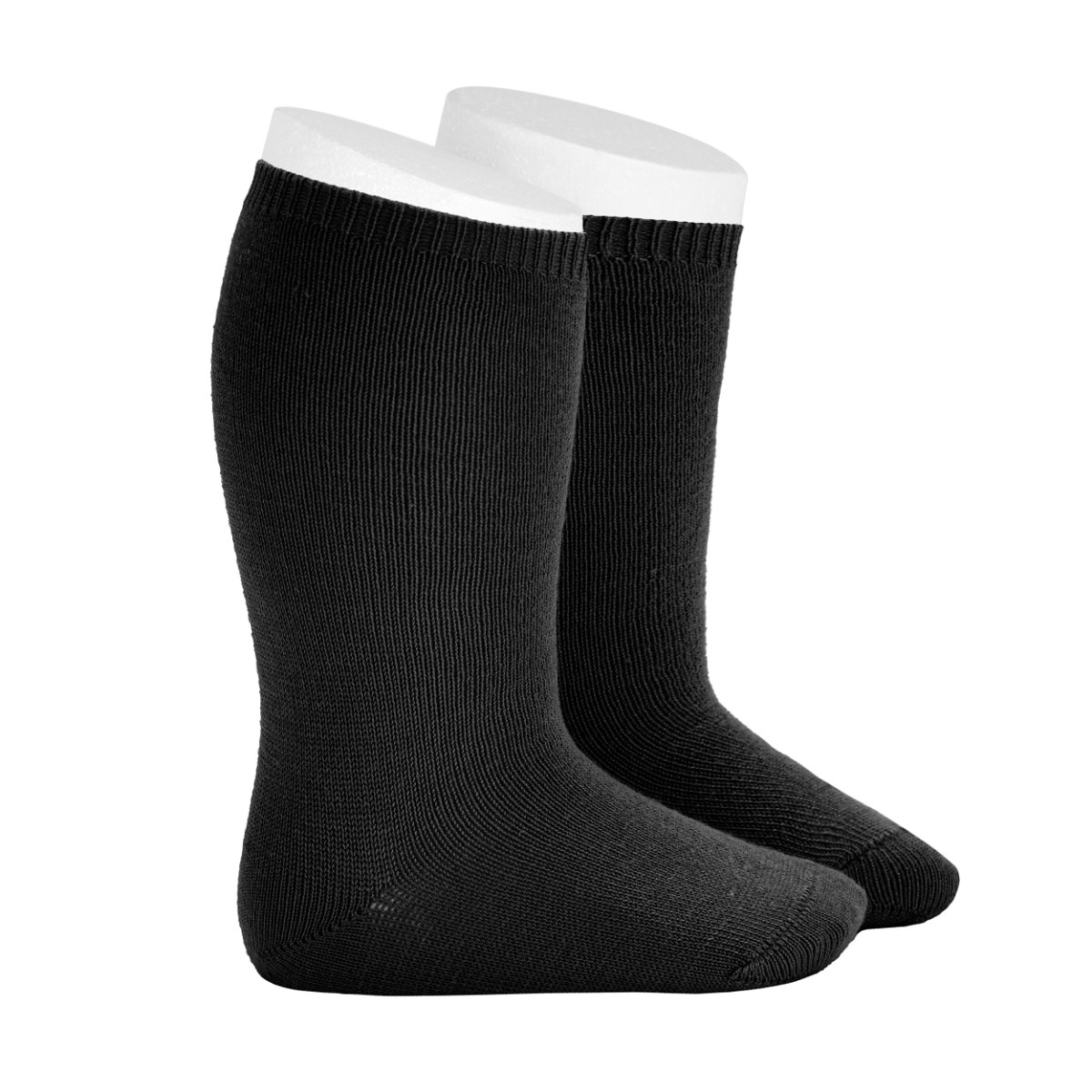 靴下 condor 子供 9.5~13.5cm バンブー プレーン ステッチ ニーハイソックス ( コンドル ソックス ベビー用靴下 ベビー キッズ くつ下 くつした ハイソックス 丈夫 スペイン製 無地 おしゃれ 出産祝い ) 【ネグロ 0】 ネグロ 0