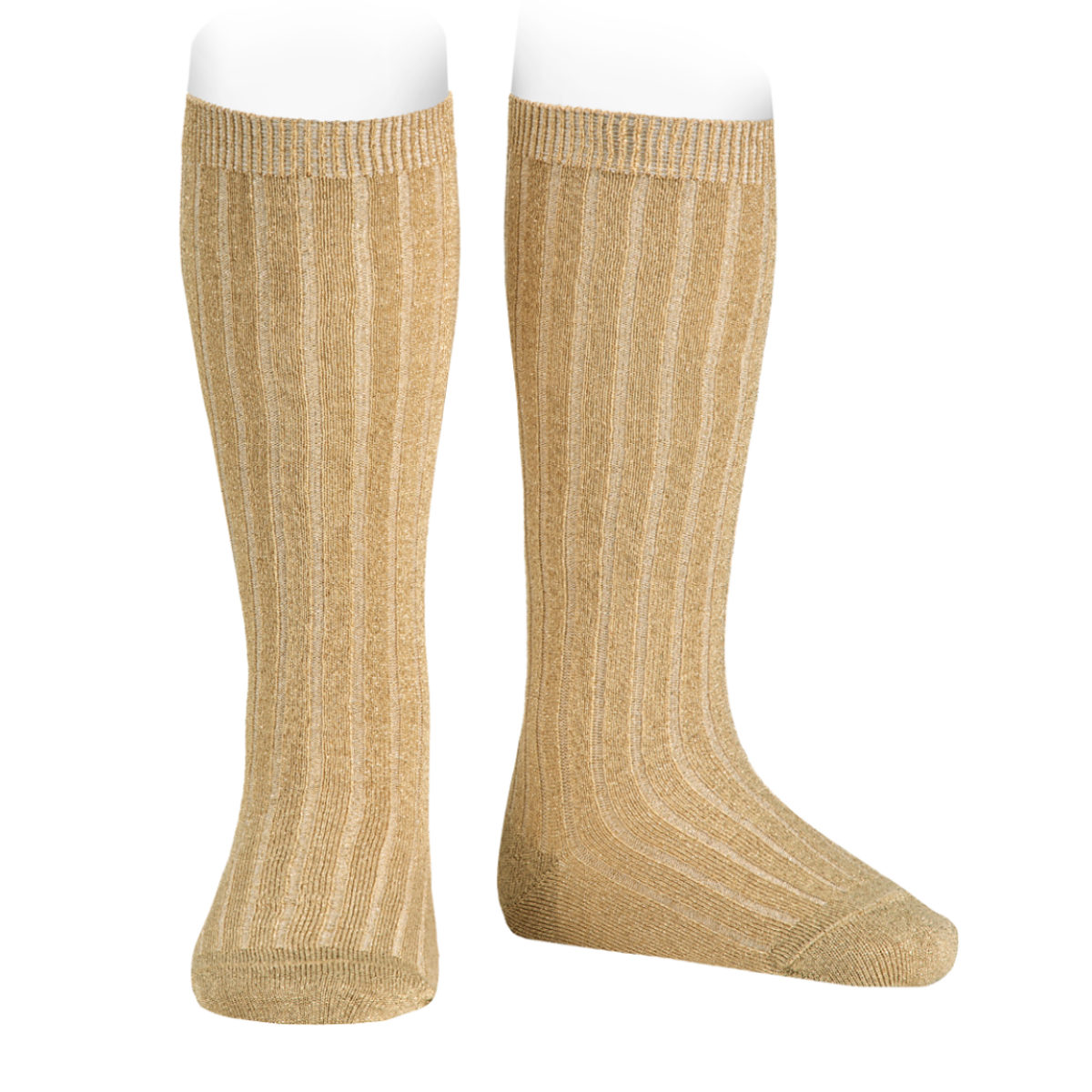 靴下 condor 子供 9.5~13.5cm ブライト リブ ニーソックス ( コンドル ソックス ベビー用靴下 ベビー キッズ くつ下 くつした リブソックス ハイソックス 子ども用靴下 丈夫 ラメ スペイン製 おしゃれ 出産祝い ) 【ロブレ 0】 ロブレ 0