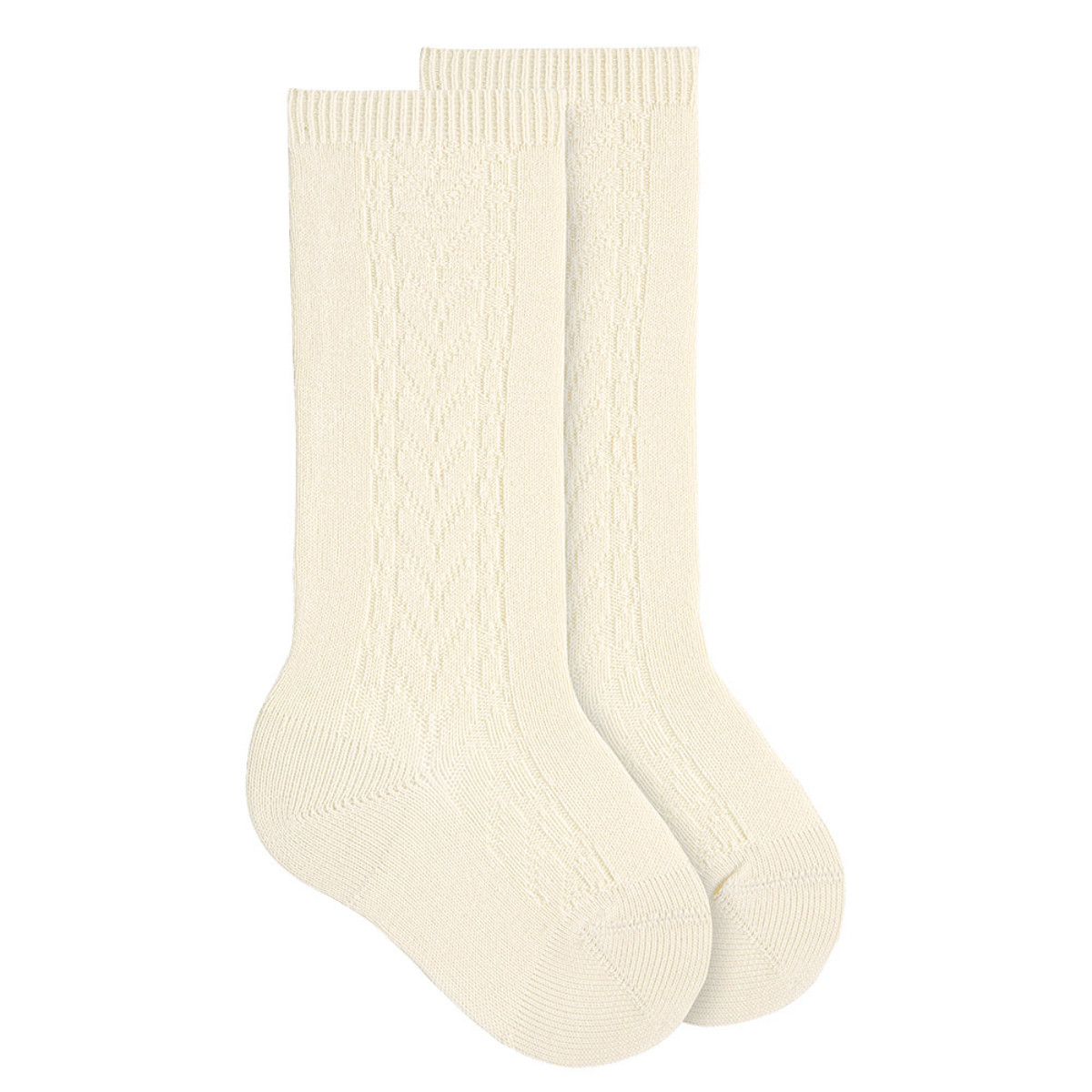 靴下 condor 子供 9.5~13.5cm サイド パターン ニーソックス ( コンドル ベビー用靴下 ベビー キッズ ソックス くつ下 くつした ニーハイソックス ハイソックス 丈夫 スペイン製 編み込み おしゃれ 出産祝い ) 【カバ 0】 カバ 0