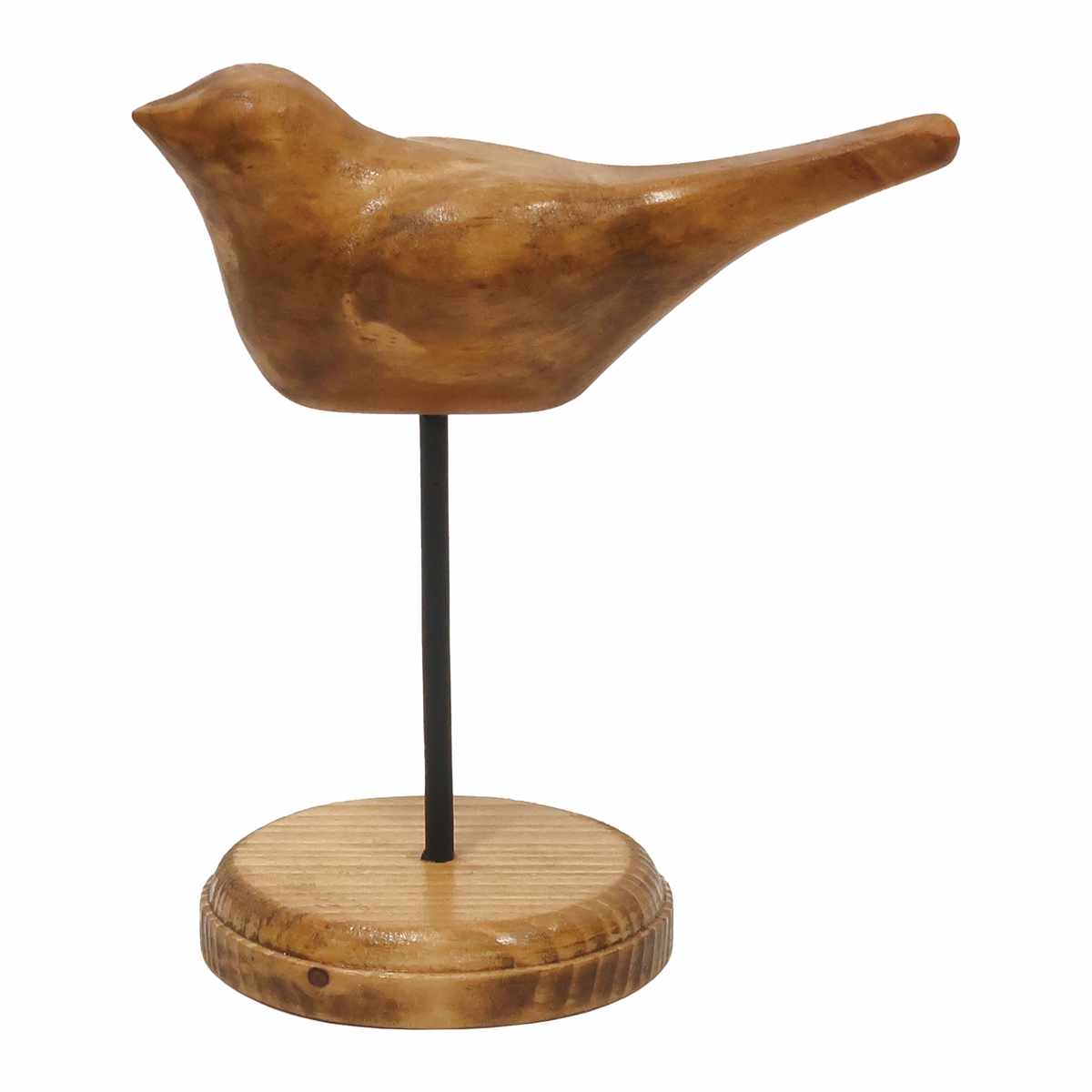 ナインマーケ パイン バードスタンド S 天然木 （ 置き物