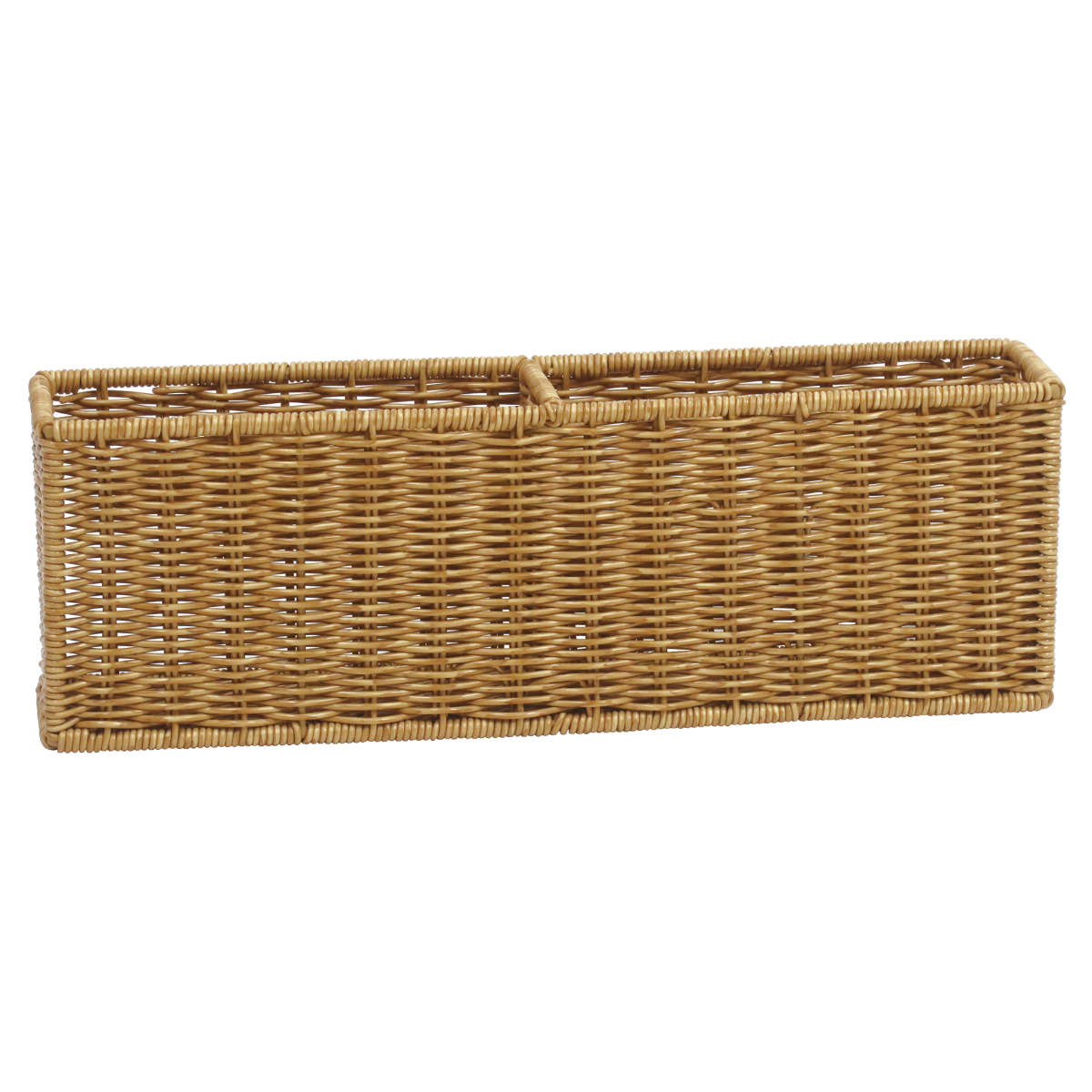 収納ボックス ユティルナイール マルチケース すき間収納 洗える ( かご 収納 カゴ ラタン風 水洗い 収納かご 小物収納 幅42×奥行9×高さ14cm 天然素材風 丸洗い 隙間 スリム リビング収納 玄関 キッチン収納 )