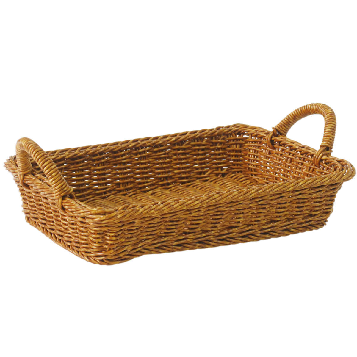 キッチンバスケット ユティル トレイ L ( 洗える 洗えるバスケット バスケット 籐カゴ風バスケット 小物入れ キッチン 収納 かご カゴ 籠 籐かご風 小物収納 北欧 北欧風 ナチュラル ) 【ブラウン】 ブラウン