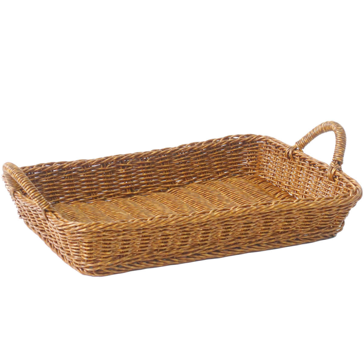 キッチンバスケット ユティル トレイ LL ( 洗える 洗えるバスケット バスケット 籐カゴ風バスケット 小物入れ キッチン 収納 かご カゴ 籠 籐かご風 小物収納 北欧 北欧風 ナチュラル ) 【ブラウン】 ブラウン
