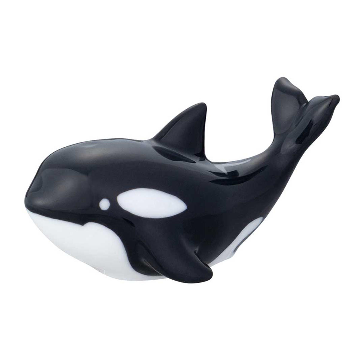 箸置き まりん箸置き ( 陶器 るんるんまりん 箸おき お箸置き 海の生き物 はしおき カトラリーレスト 水族館 動物 アニマル マリン雑貨 癒し コレクション インテリア かわいい ) 【シャチ】 シャチ