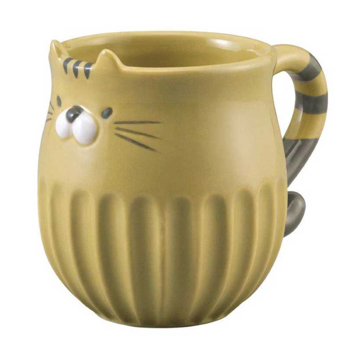 マグカップ しのぎのねこマグ ( 280ml マグ マグコップ カップ 食器 電子レンジ対応 陶器 キャット ネコ ナチュラル かわいい シンプル おしゃれ ) 【トラ】 トラ