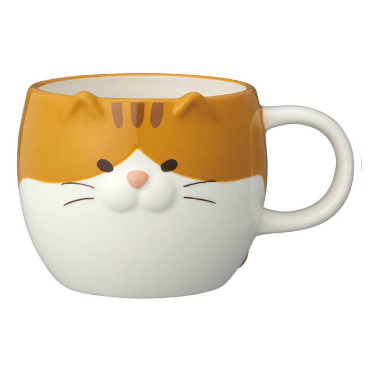 マグカップ ごろごろねこマグ ( 230ml マグ マグコップ カップ 食器 電子レンジ対応 陶器 キャット ネコ かわいい 癒し アニマル ) 【きなこ】 きなこ