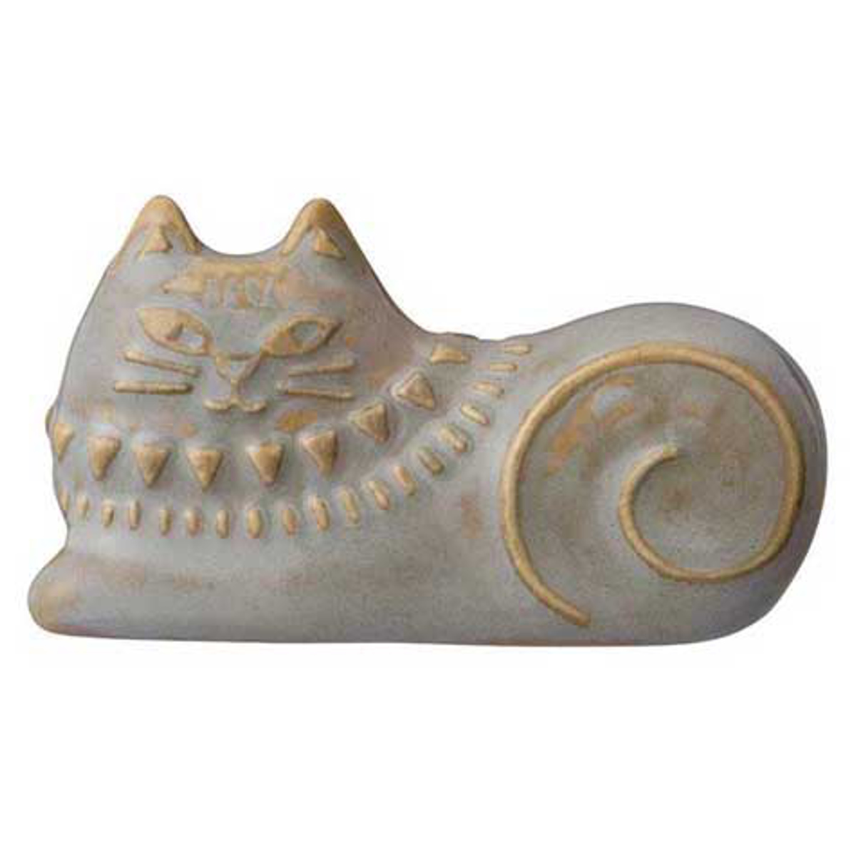 箸置き FIKAネコレリーフ箸置き ( 箸おき お箸置き カトラリー 陶器 ねこ ネコ 猫 かわいい レリーフ 立体 窯変釉 ) 【グレー】 グレー