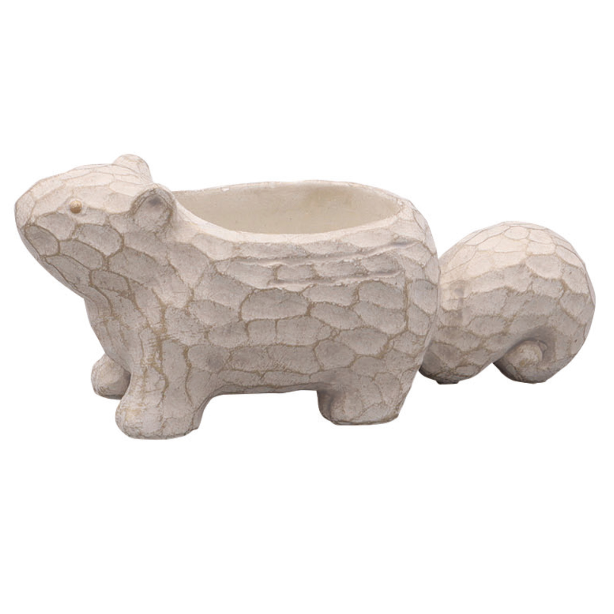 植木鉢 シルワポット リス S ( プラントポット 植物用ポット ポット 卓上ポット 鉢 りす 鉢カバー プランターカバー 植物 花 観葉植物 多肉植物 サボテン 園芸 インテリア 雑貨 ガーデニング用品 ) 【アイボリー】 アイボリー