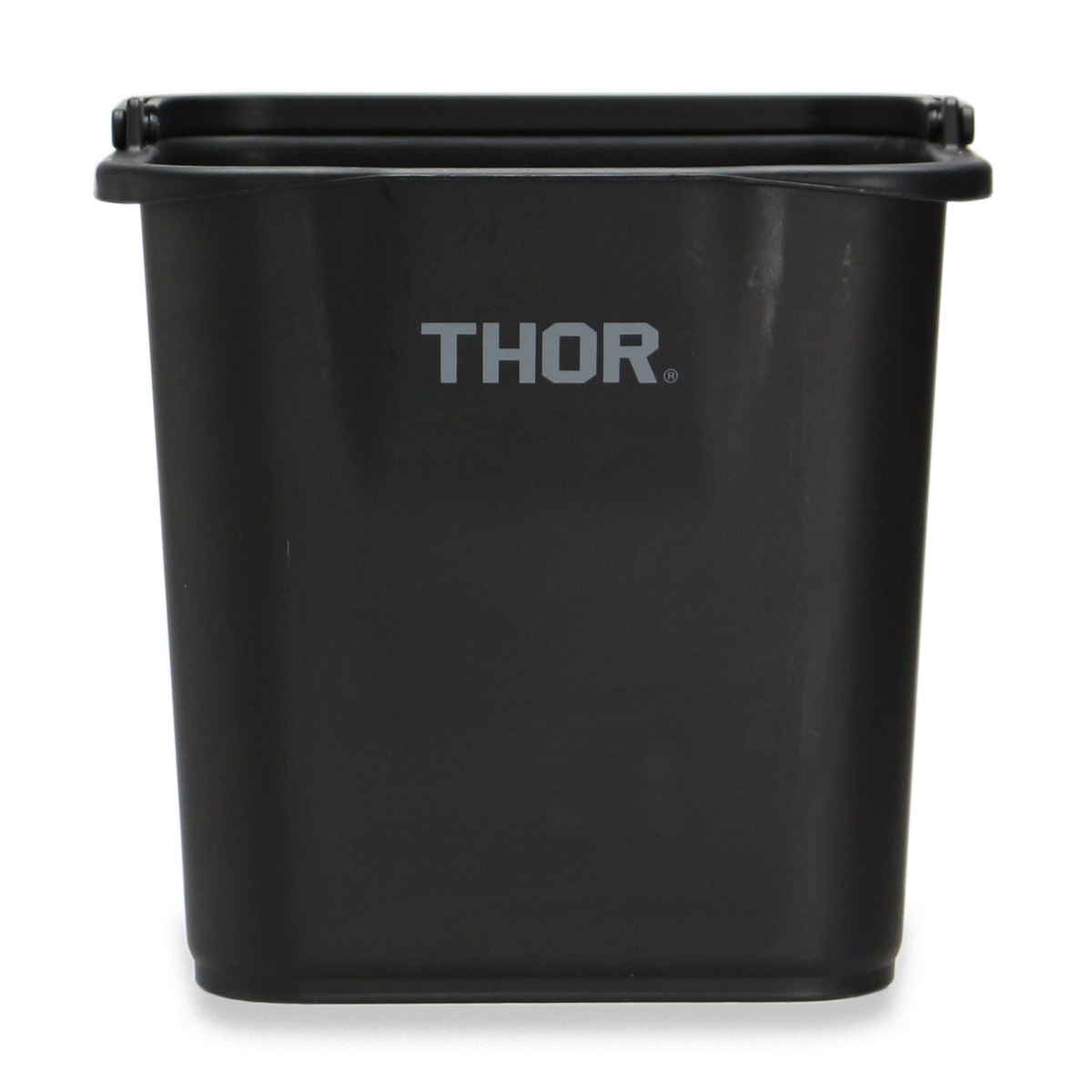 小物入れ 4.7L THOR QUADRATE BUCKET DC バケツ スクエア 持ち手付き ( 収納 収納ケース 収納ボックス 小物収納 プラスチック 四角 角型 ハンドル付き 用具入れ アウトドア ダストボックス ゴミ箱 ) 【ブラック】 ブラック