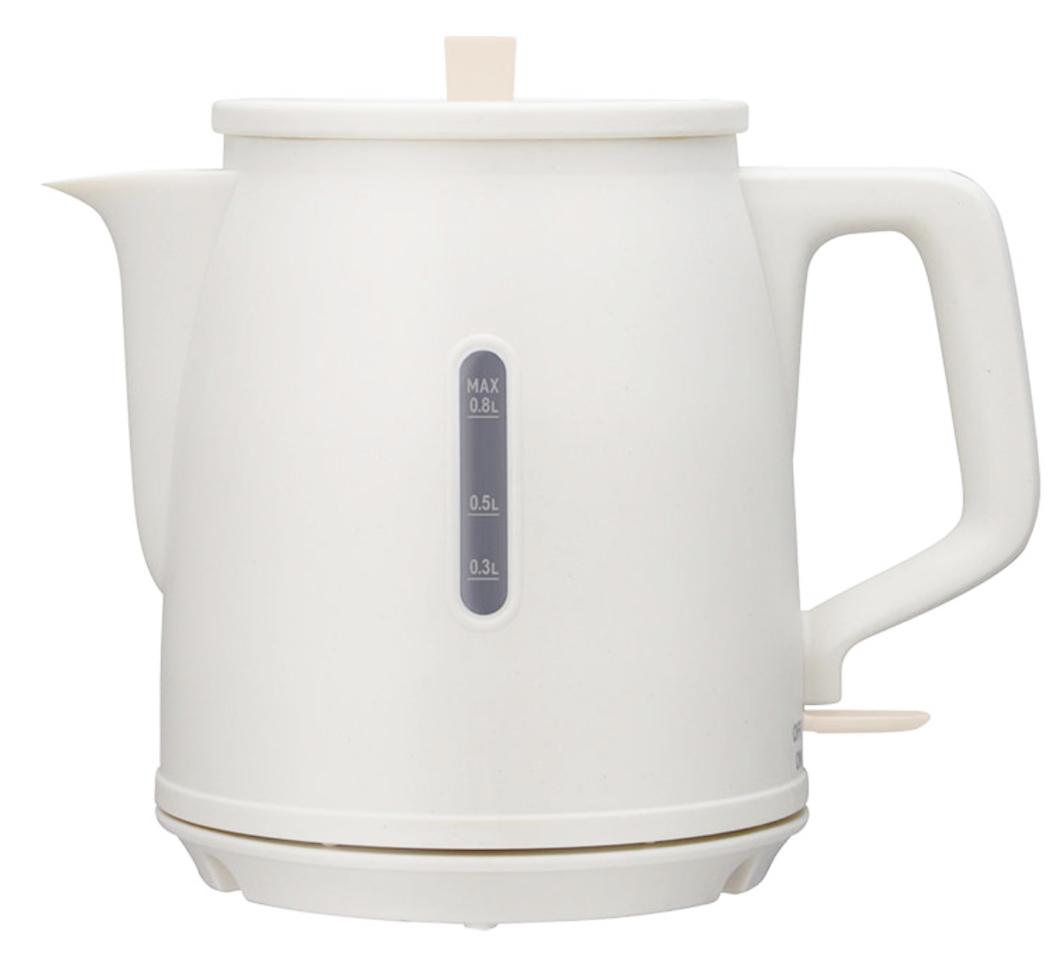 電気ケトル 0.8L KYUPOT ドリテック ( dretec コンパクトケトル 800ml 電気 ケトル コンパクト 湯沸しポット 湯沸かし ポット 湯沸かしケトル 早い ミニ おしゃれ 白 黒 ) 【ホワイト】 ホワイト