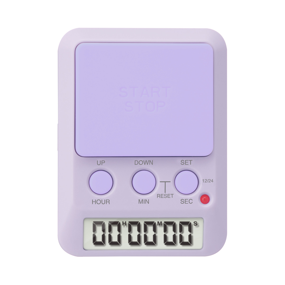 学習タイマー ラーニングタイマー デイカウント 1/100秒計測 ドリテック ( dretec タイマー 勉強タイマー 勉強 学習 光る 消音 デジタル リビング学習 誤操作防止 キーロック LED アラーム デイタイマー 日にち 時計 試験 テスト ) 【パープル】 パープル