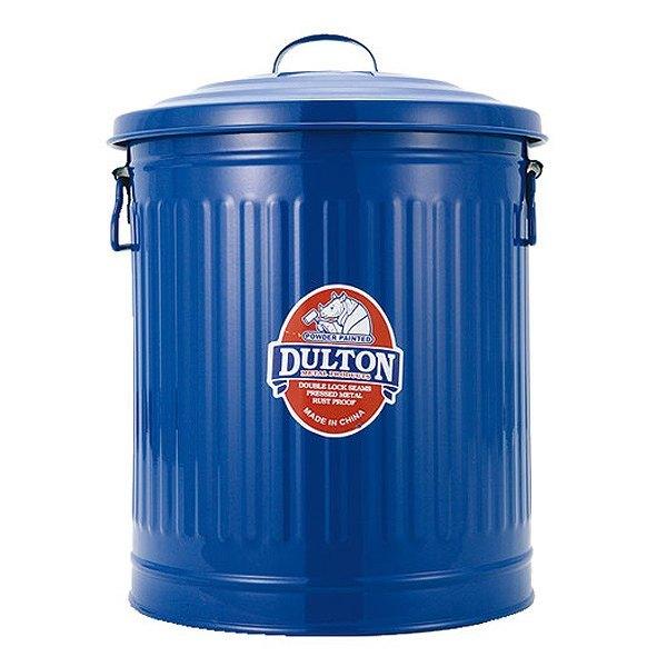 ダルトン DULTON ゴミ箱 ガベージカン 24L ダストボックス ( ふた付き 丸型 縦型 円形 円型 おしゃれ 収納 小物 入れ キッチン リビング 部屋 蓋 フタ 付き ) 【ブルー】 ブルー