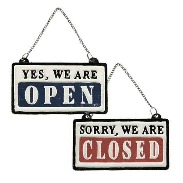 REVERSIBLE SIGN OPEN-CLOSED クローズ ダルトン 店舗用 open ドアプレート close DULTON オープン  サインプレート 看板 看板
