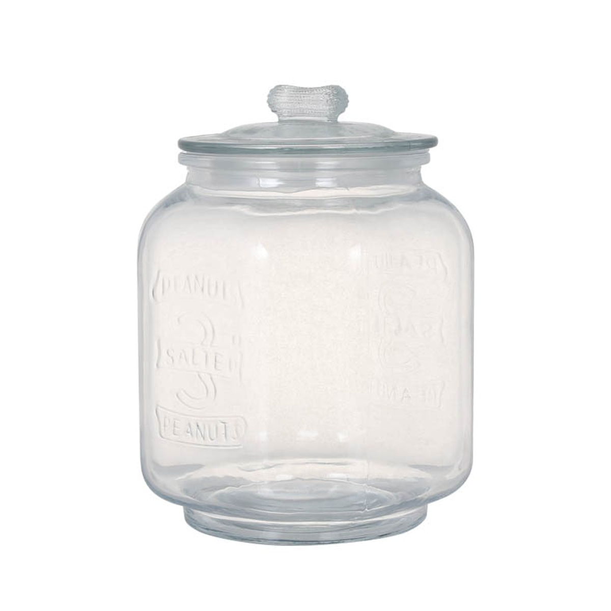 保存容器 ガラス ダルトン GLASS COOKIE JAR 3L クッキージャー ( DULTON キャニスター ガラス瓶 米びつ ガラスジャー 密閉 蓋付き ガラスポット ガラス容器 ストック ペットフード パスタ お米 保存 クリア )