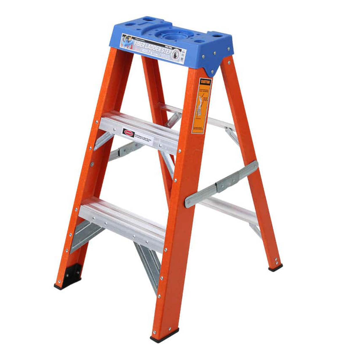 脚立 3段 ダルトン FIBER LADDER 3STEPS ( DULTON アルミ 踏み台 ステップ台 ステップ スツール 折りたたみ おしゃれ 折り畳み 折りたたみ式 踏台 はしご スリム 隙間 収納 キッチン 高い所 ) 【オレンジ】 オレンジ