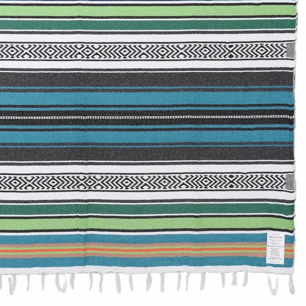 マルチクロス ダルトン MEXICAN THROW ブランケット 羽織 ( DULTON 125×175cm マルチカバー テーブルクロス フリーカバー ソファーカバー 大判 長方形 メキシカン 多目的 マルチ クロス キャンプ ピクニック 布 ) 【ブルー】 ブルー