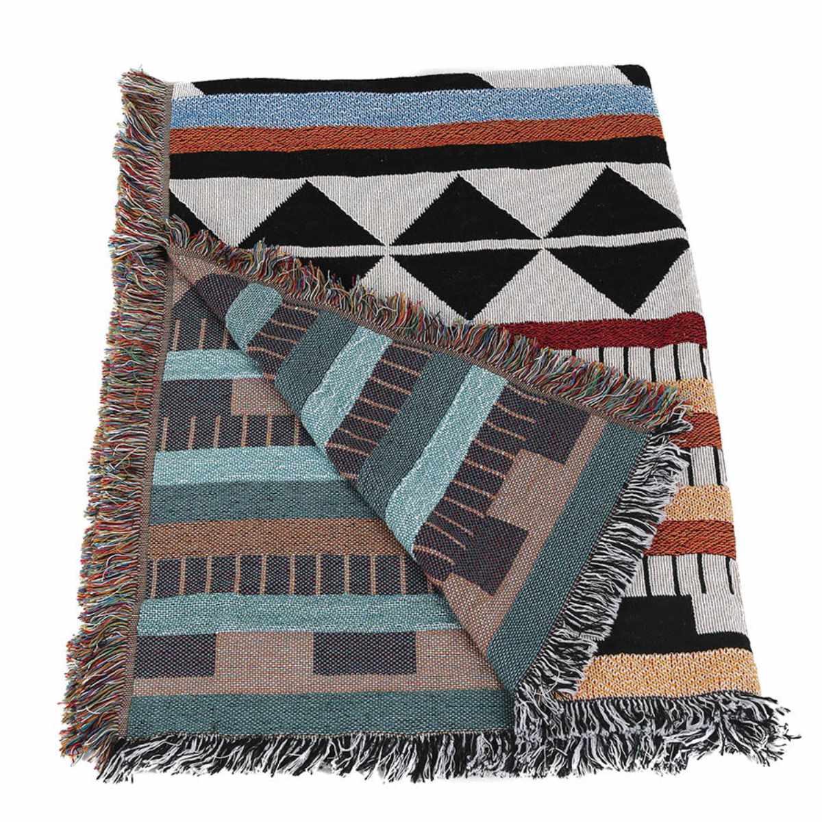 マルチクロス ダルトン JACQUARD MULTI CLOTH Sサイズ リバーシブル ( DULTON 143×95cm マルチカバー テーブルクロス フリーカバー ソファーカバー 長方形 多目的 マルチ クロス キャンプ ピクニック 布 ) 【ネイティブ】 ネイティブ