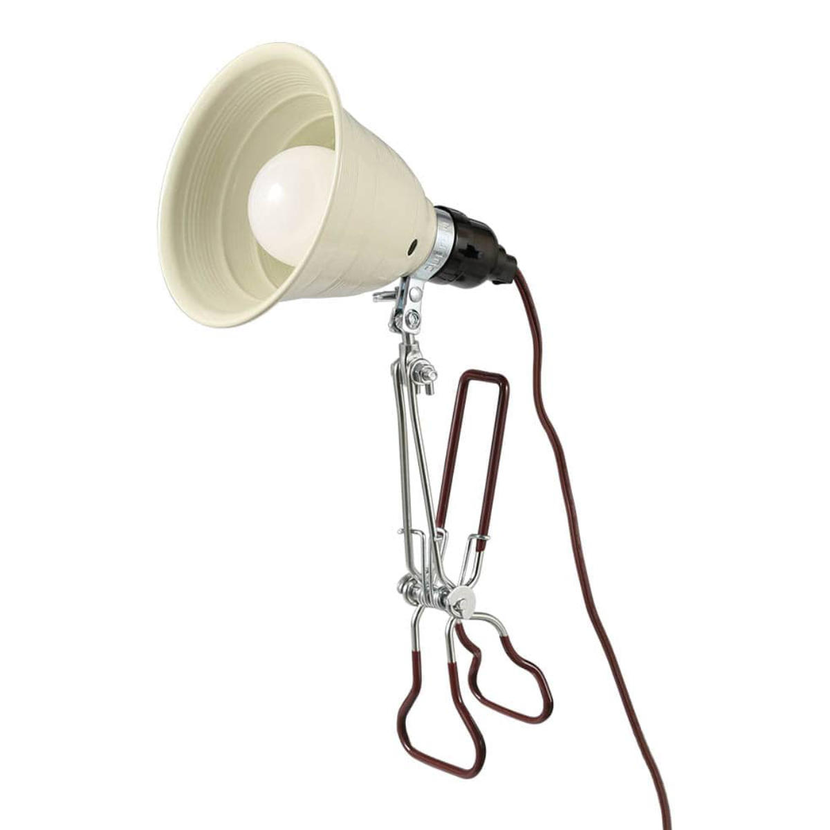 ダルトン クリップライト S ALUMINUM CLIP LAMP LEDライト対応 ( コンセント デスクライト E26 スイッチ付き アルミ スチール 角度調整 照明器具 DULTON コンセント式 スポットライト インダストリアル ライト ランプ インテリア ) 【アイボリー】 アイボリー