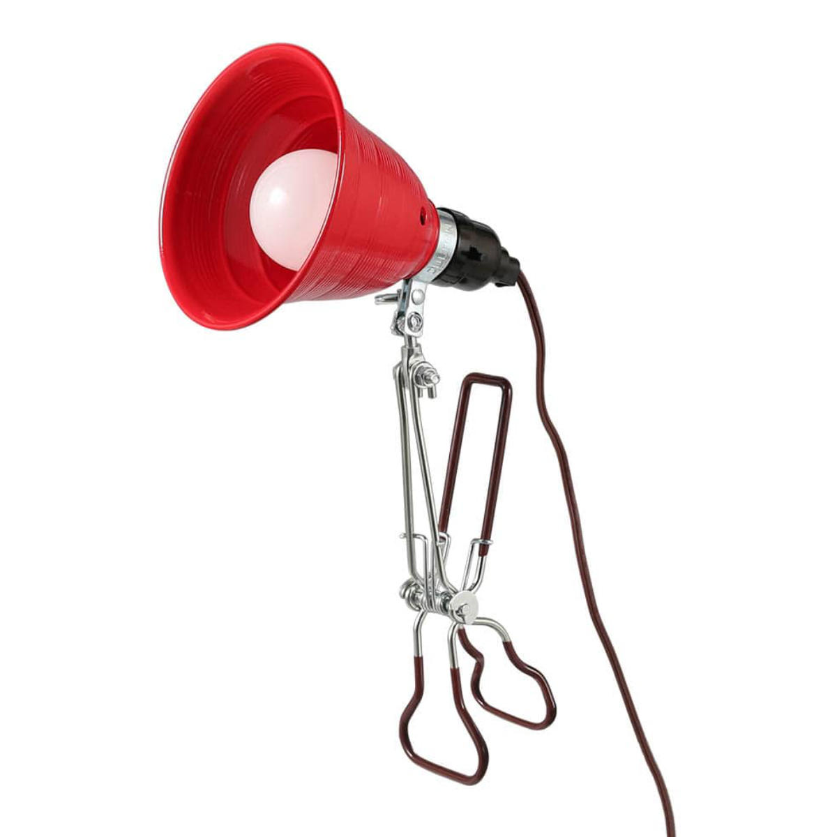 ダルトン クリップライト S ALUMINUM CLIP LAMP LEDライト対応 ( コンセント デスクライト E26 スイッチ付き アルミ スチール 角度調整 照明器具 DULTON コンセント式 スポットライト インダストリアル ライト ランプ インテリア ) 【レッド】 レッド