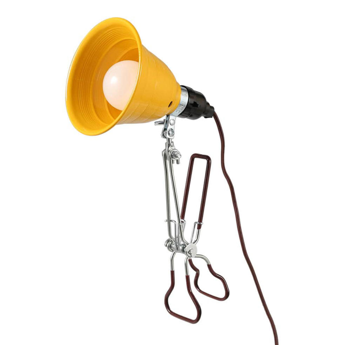 ダルトン クリップライト S ALUMINUM CLIP LAMP LEDライト対応 ( コンセント デスクライト E26 スイッチ付き アルミ スチール 角度調整 照明器具 DULTON コンセント式 スポットライト インダストリアル ライト ランプ インテリア ) 【イエロー】 イエロー