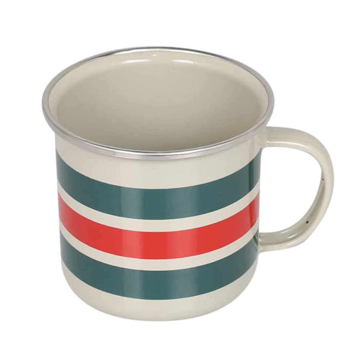 ダルトン マグカップ 360ml SS RIM ENAMELED MUG ( DULTON オーブン対応 ホーロー おしゃれ マグ レトロ ) 【グリーン×レッド×グリーン】 グリーン×レッド×グリーン