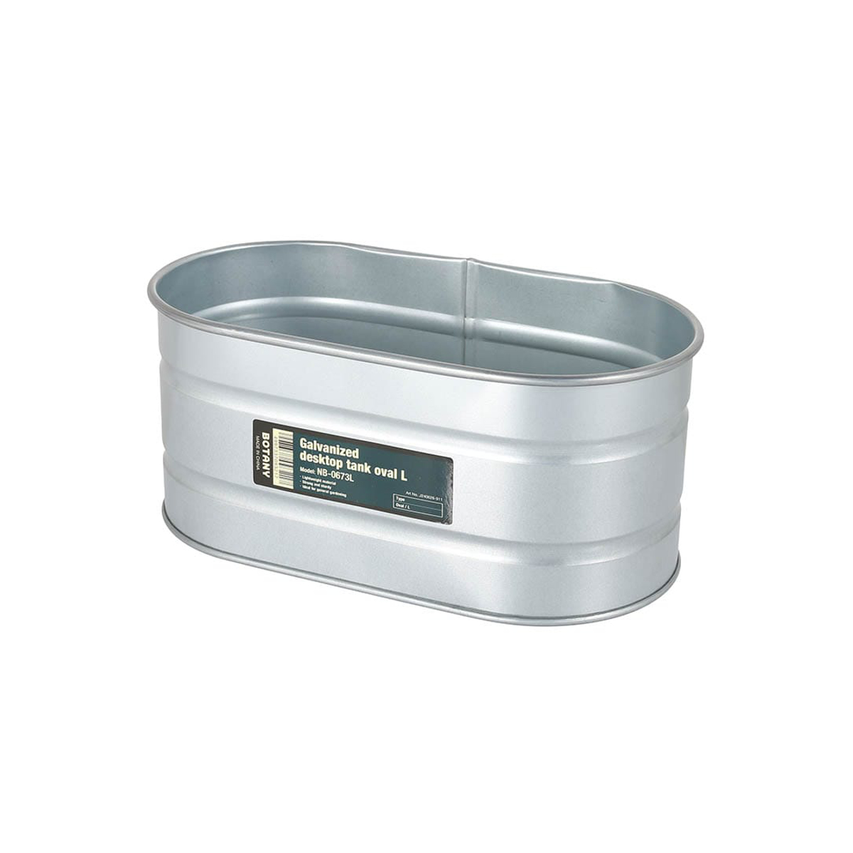 植木鉢 ガルバナイズド デスクトップ タンク オーバル L ( DULTON 鉢カバー ポットカバー 植木鉢カバー プランター カバー プランターバスケット 円形 筒型 ドラム缶 幅26cm 小型植物 観葉植物 小型 鉢植え 花 収納 小物入れ )