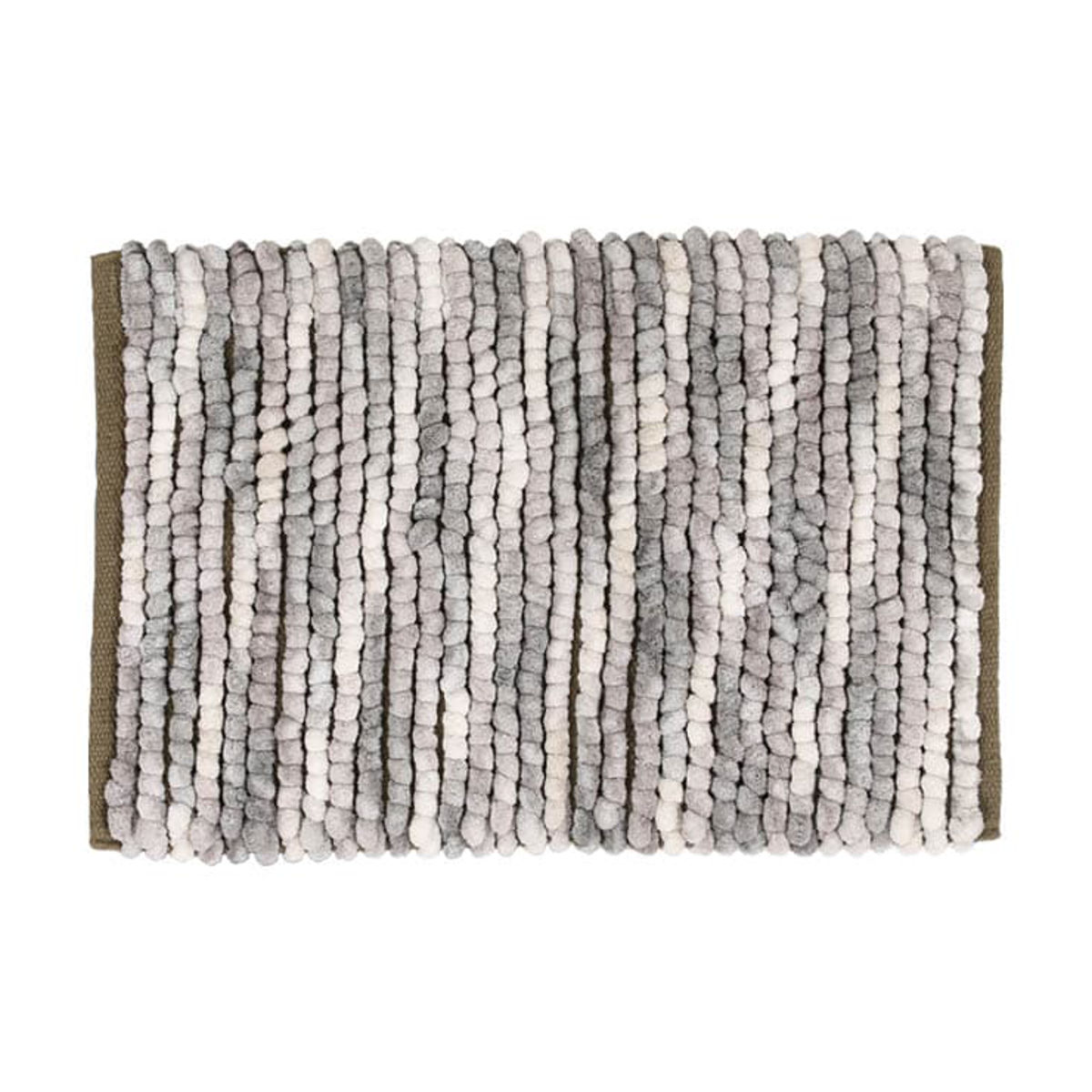 玄関マット 室内 DULTON シェニール ハンドルームマット 40×60cm ( マット ラグ 洗える ポコポコ バスマット 手織り ダルトン ラグマット 幅60cm キッチン 玄関 脱衣所 洗面 インテリア 室内用マット おしゃれ ランドリー 敷物 ) 【グレー】 グレー