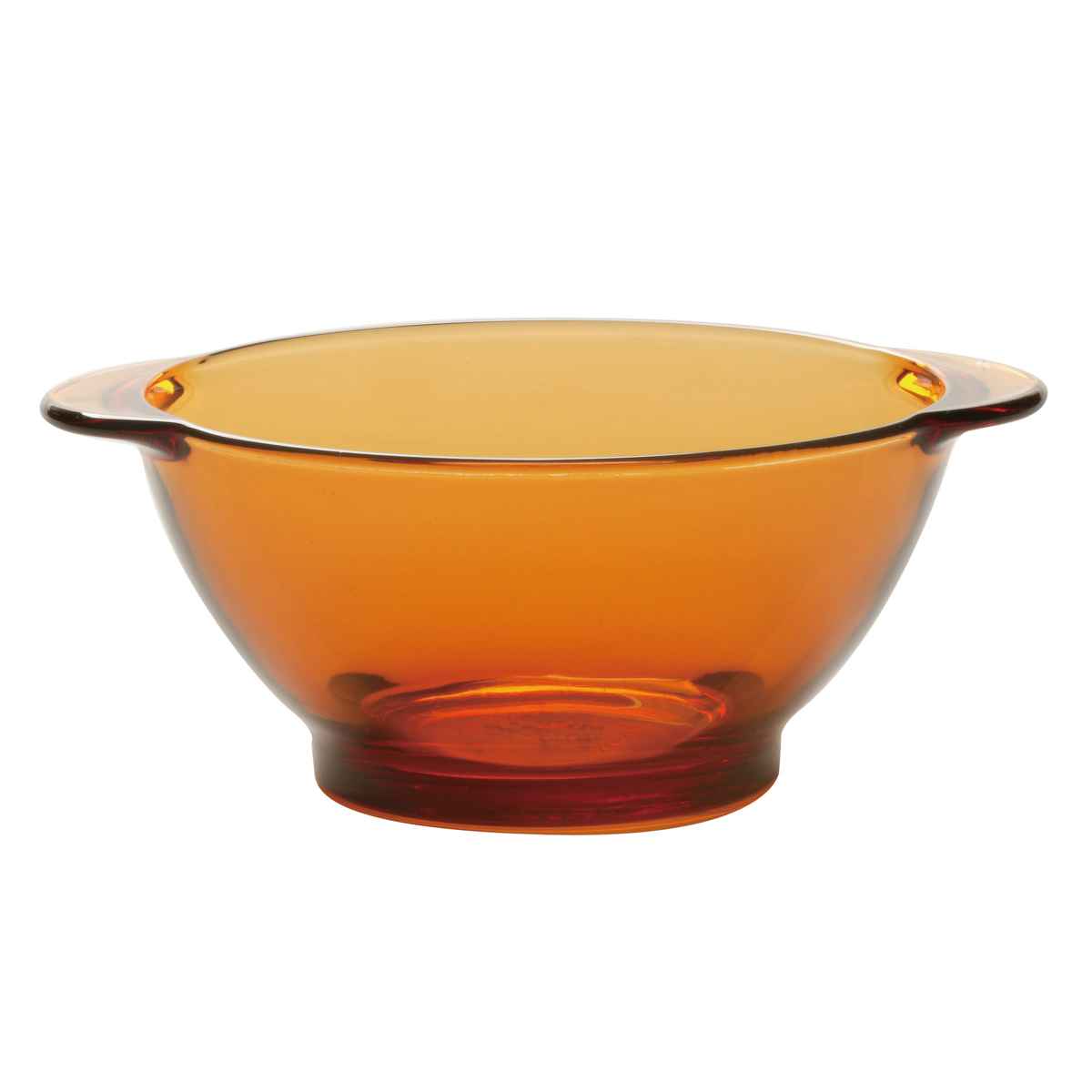 DURALEX デュラレックス ニセンボウル ボウル 13.5cm ( 食洗機対応 電子レンジ対応 強化ガラス 取っ手付き サラダボウル ガラス食器 サラダ フルーツ レトロ 耐熱性 丈夫 割れにくい おしゃれ ) 【アンバー】 アンバー