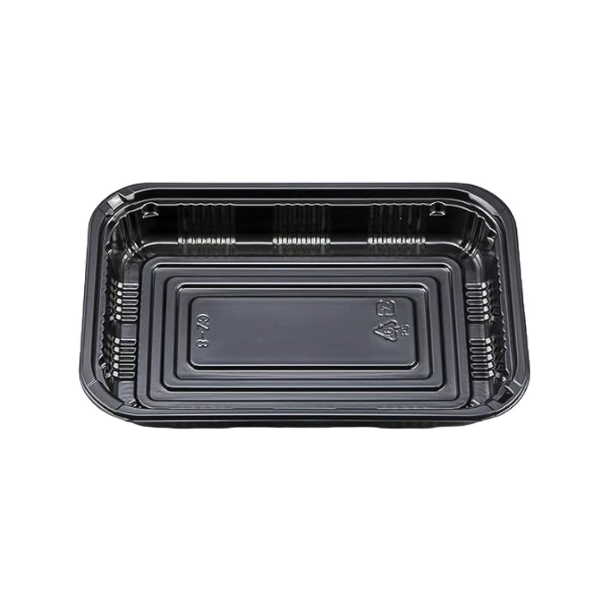 江戸川物産 しっかり閉まるフードボックス 本体50枚入 CZ-8 ( プラスチック容器 透明 パック 容器 使い捨て 50枚 業務用 弁当箱 ランチボックス お弁当箱 おにぎり 蓋付き 蓋 ふたなし ふた無し 本体のみ 日本製 )