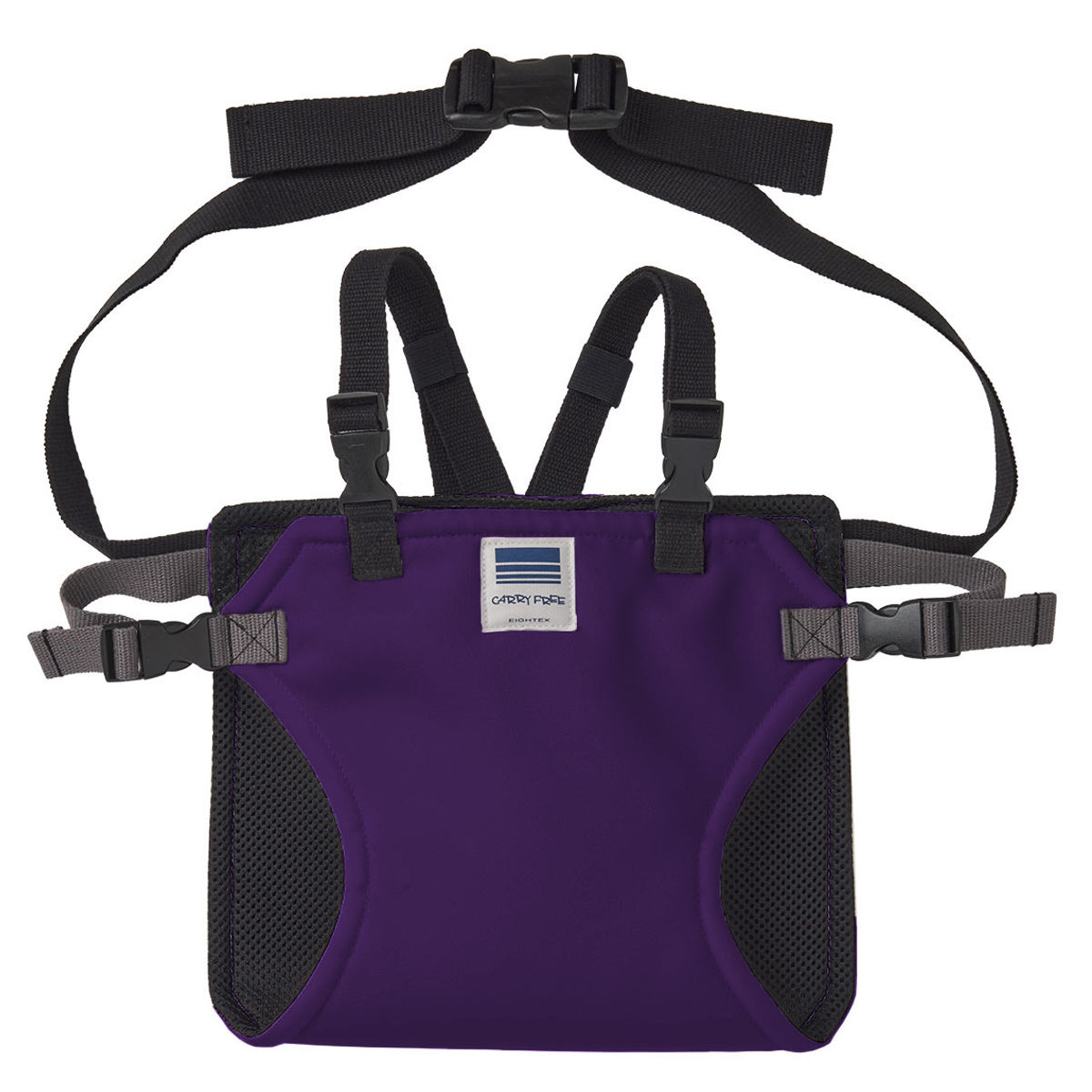 チェアベルト ホールド プラス ベビー ベビーチェア 日本製 腰ベルト ( キャリフリー 赤ちゃん キッズ キッズ肩ベルト 立ち上がり防止 ベルト肩付き 防汚 椅子ベルト チェアーベルト 補助ベルト コンパクト 食事 離乳食 お出かけ ) 【パープル】 パープル