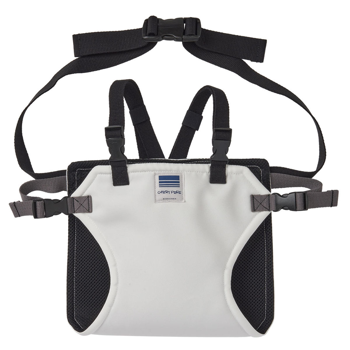 チェアベルト ホールド プラス ベビー ベビーチェア 日本製 腰ベルト ( キャリフリー 赤ちゃん キッズ キッズ肩ベルト 立ち上がり防止 ベルト肩付き 防汚 椅子ベルト チェアーベルト 補助ベルト コンパクト 食事 離乳食 お出かけ ) 【ホワイト】 ホワイト