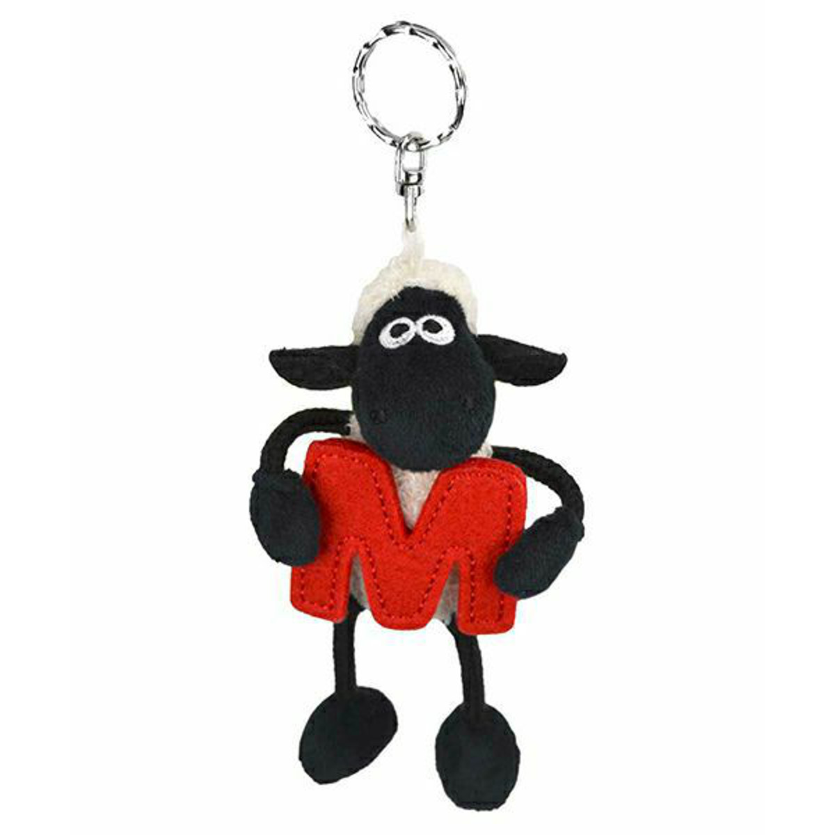 キーホルダー ビーンバッグ ひつじのショーン アルファベット フジサン ハチマキ マスコット 10cm ( NICI ニキ ぬいぐるみ キーチェーン キーリング 雑貨 ストラップ バッグチャーム ふわふわ プレゼント ギフト かわいい おしゃれ ) 【M】 M