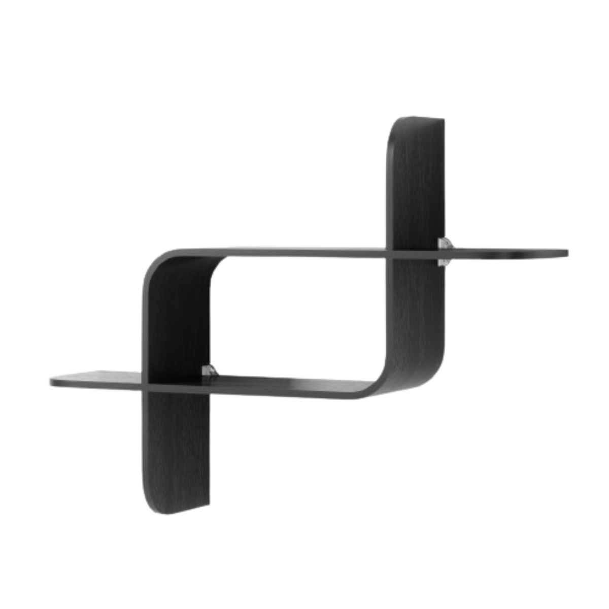 棚 壁 モンタージュ シェルフ 62x47cm ( Umbra アンブラ 壁面収納 飾り棚 ディスプレイ ディスプレイラック ウォールシェルフ 木製 おしゃれ 壁面 収納 壁付け ウォールラック本 植物 雑貨 リビング 玄関 インテリア 見せる収納 ) 【ブラック】 ブラック