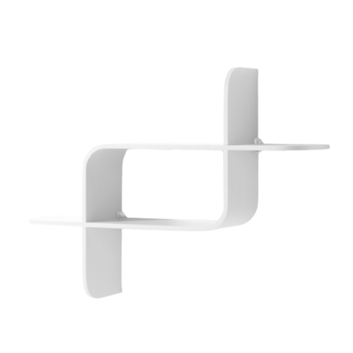 棚 壁 モンタージュ シェルフ 62x47cm ( Umbra アンブラ 壁面収納 飾り棚 ディスプレイ ディスプレイラック ウォールシェルフ 木製 おしゃれ 壁面 収納 壁付け ウォールラック本 植物 雑貨 リビング 玄関 インテリア 見せる収納 ) 【ホワイト】 ホワイト