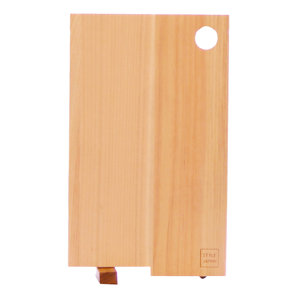 まな板 13×22cm STYLE JAPAN ひのきのまな板 スタンド式 Sサイズ （ 木製 ひのき まないた 俎板 マナイタ コンパクト カッティングボード 日本製 天然木 檜 ヒノキ 木 薄型 スタンド付き S サイズ 抗菌 抗カビ ）