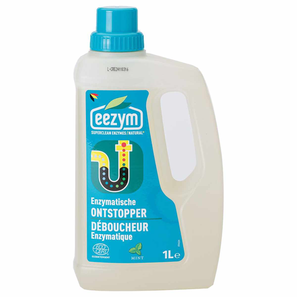 洗剤 eezym 酵素洗剤 酵素パイプクリーナー アンブロッカー 詰まり解消用 ミント ( 家庭用洗剤 酵素 排水口 詰まり ニオイ 消臭 ハイプクリーナー ベルギー製 掃除 排水 キッチン 浴室 洗面所 掃除用洗剤 )