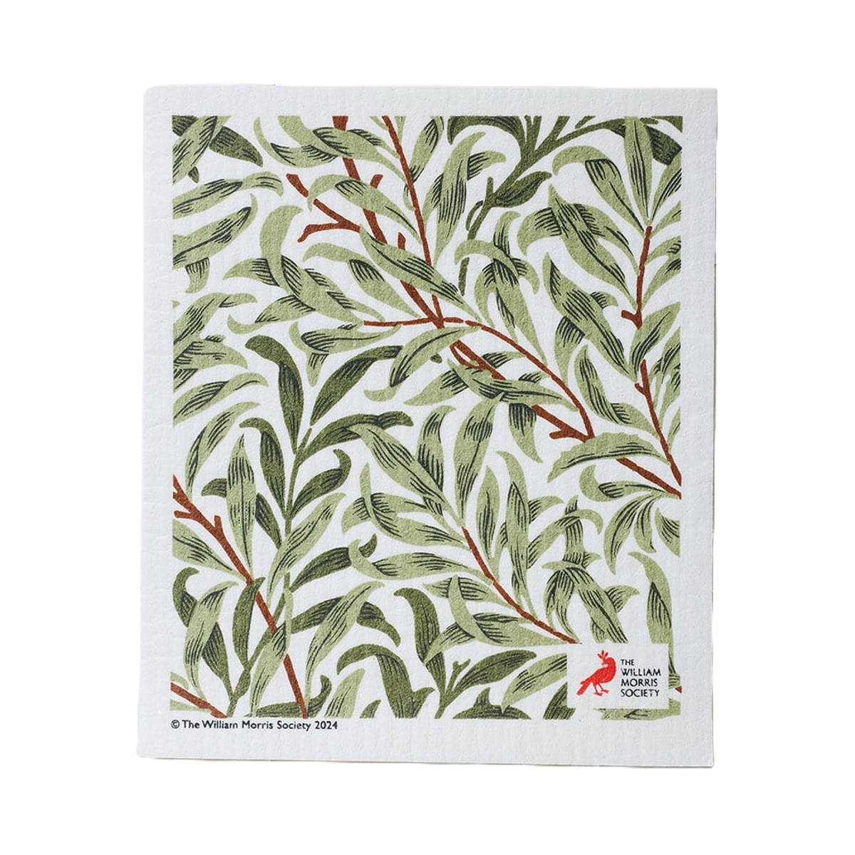 スポンジ ウィローボウ 吸水 エコンフォートハウス ウィリアムモリス 作業台 おしゃれ ( スポンジワイプ ふきん ウィリアム・モリス柄 北欧 ダスター 水切り 掃除 スウェーデン 万能 吸収力 キッチン掃除 洗える 煮沸OK )