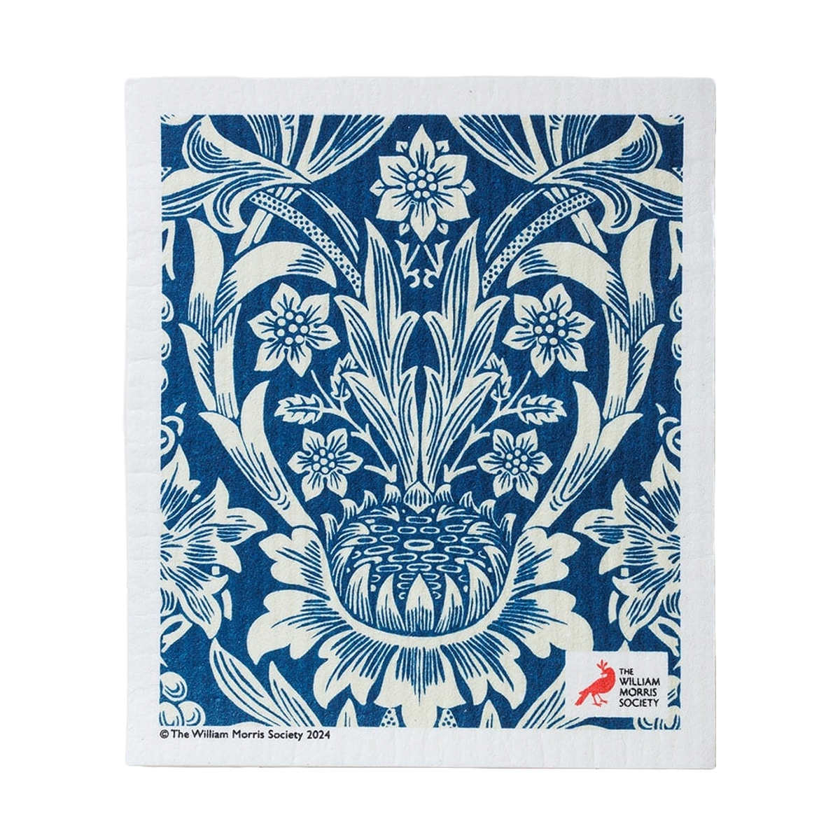 スポンジ サンフラワー 吸水 エコンフォートハウス ウィリアムモリス 作業台 おしゃれ ( スポンジワイプ ふきん ウィリアム・モリス柄 北欧 ダスター 水切り 掃除 スウェーデン 万能 吸収力 キッチン掃除 洗える 煮沸OK )