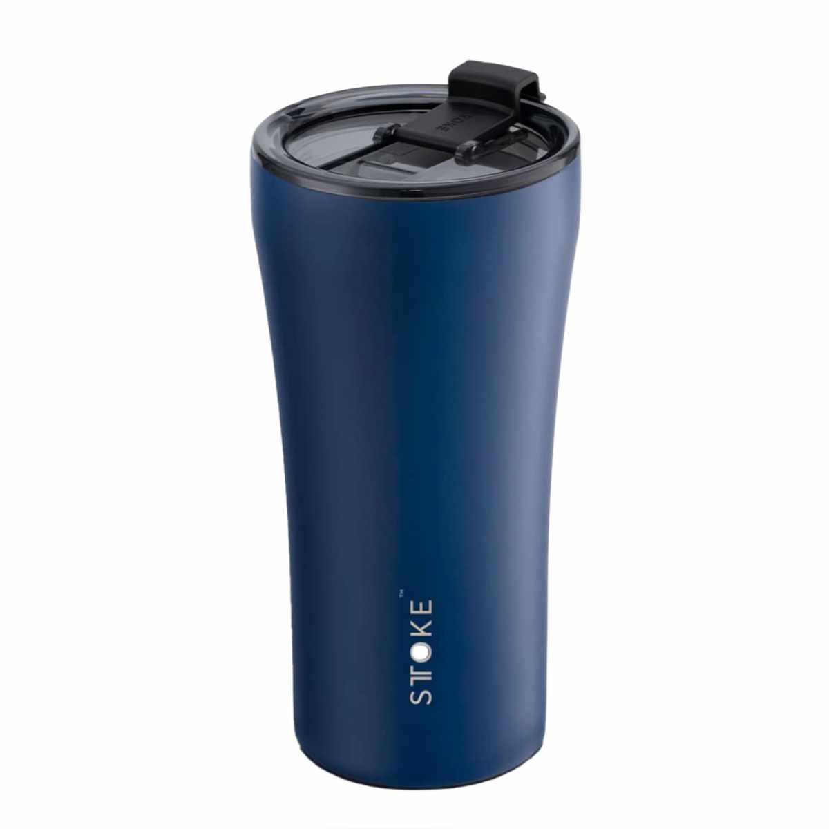 STTOKE ストーク タンブラー Gサイズ 16oz 470ml ( 保温 保冷 蓋付き 真空構造 完全密封 こぼれない おしゃれ 溢れない 真空断熱 水筒 コーヒー 持ち運び かわいい おすすめ プレゼント ギフト 密封 ) 【マグネティックブルー】 マグネティックブルー
