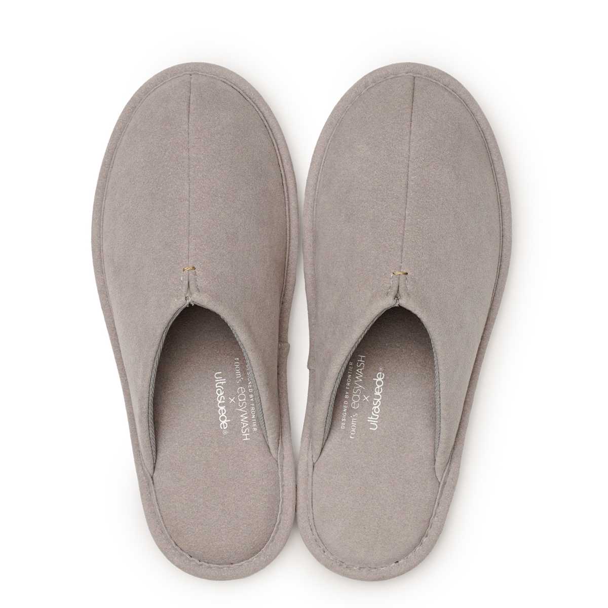 スリッパ ルームズイージーウォッシュ ウルトラスエード M L 22.5~27.0cm 洗える ( ルームシューズ 室内 来客用 人工皮革 ユニセックス EVAソール スエード調 合皮 トイレ サロン おしゃれ レディース メンズ オールシーズン ) 【トープ M】 トープ M