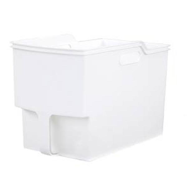 キッチン収納ケース 吊り戸棚ボックススリム 幅18.5cm 6個セット ( キッチンストッカー 取っ手付き 吊戸棚 ケース 吊戸棚ボックス 吊り戸棚ストッカー 吊戸棚収納 戸棚収納 収納BOX 吊り戸棚 キッチン 収納 整理ケース ボックス ) 【ホワイト】 ホワイト