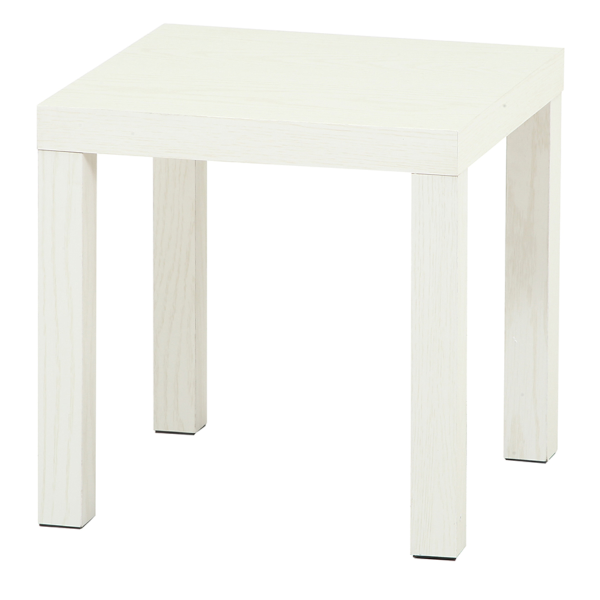 ミニテーブル スクエア 幅40×奥行40×高さ40cm キューブテーブル ( 木目調 キューブ 正方形 四角 テーブル サイドテーブル コンパクト ナイトテーブル ソファ ベッド 横 ナチュラル ホワイト ブラウン ) 【ホワイトウォッシュ】 ホワイトウォッシュ