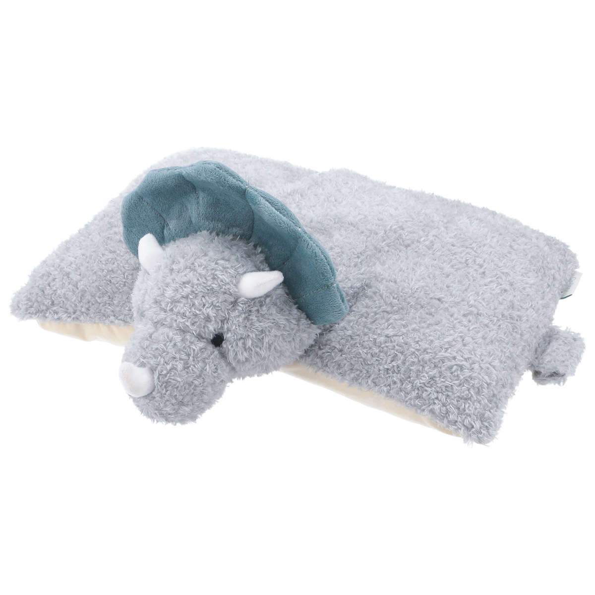 【ひるおびで紹介】ぬいぐるみ 枕 枕にもなるぬいぐるみ アニマル ( まくら インテリア 動物 ふわふわ クッション ミニ枕 うつ伏せ ひんやり あったか お昼寝 ピロー 寝具 うつぶせ 癒し リラックス 暑さ対策 寒さ対策 かわいい ) 【トリケラトプス】 トリケラトプス