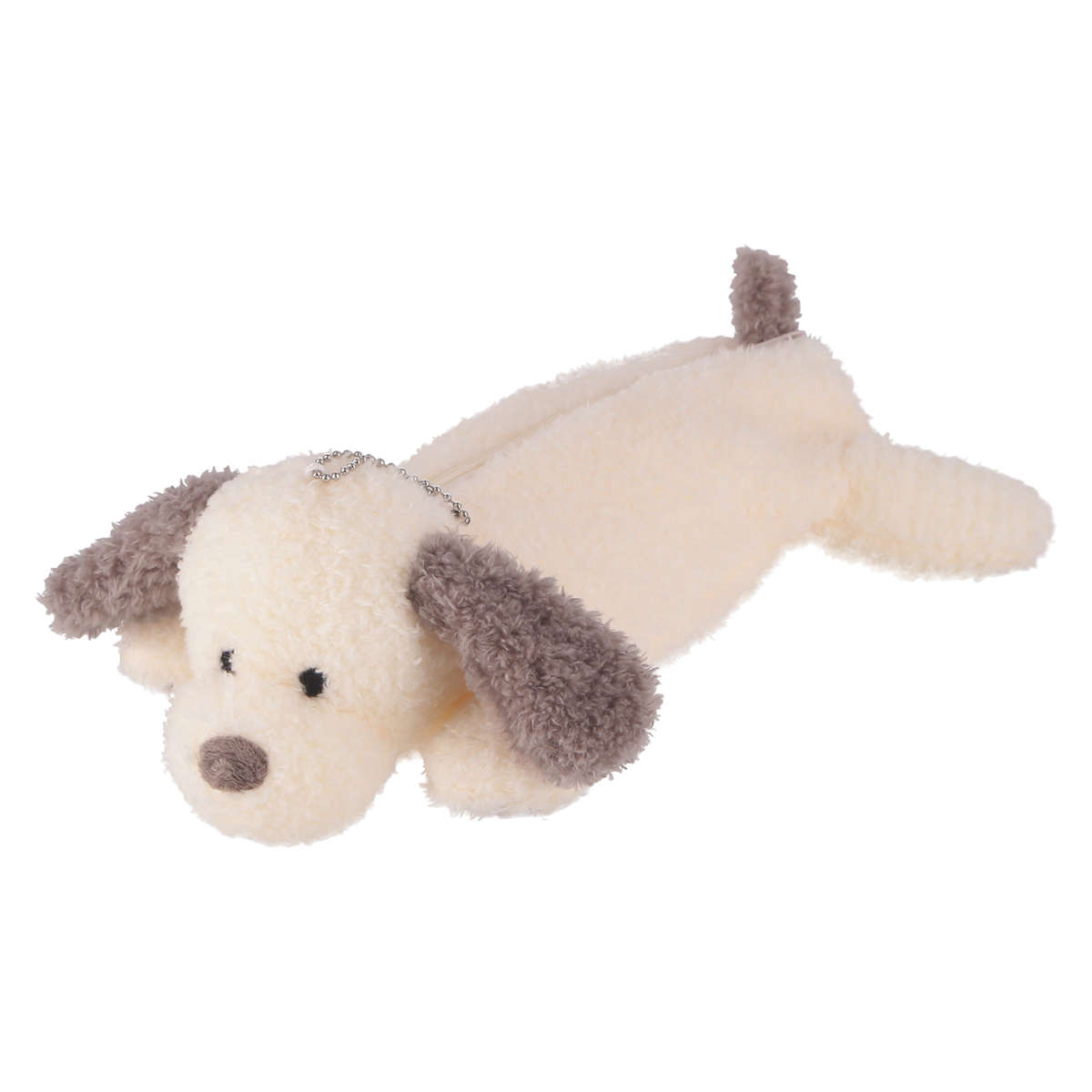 ペンケース アニマルペンケース ぬいぐるみ 筆箱 ( ポーチ 小物入れ マスコット チェーン付き バッグ チャーム ストラップ かばん 鞄 通学 通勤 おしゃれ 中学生 高校生 アニマル 動物 プレゼント グッズ かわいい ふわふわ ) 【イヌ】 イヌ