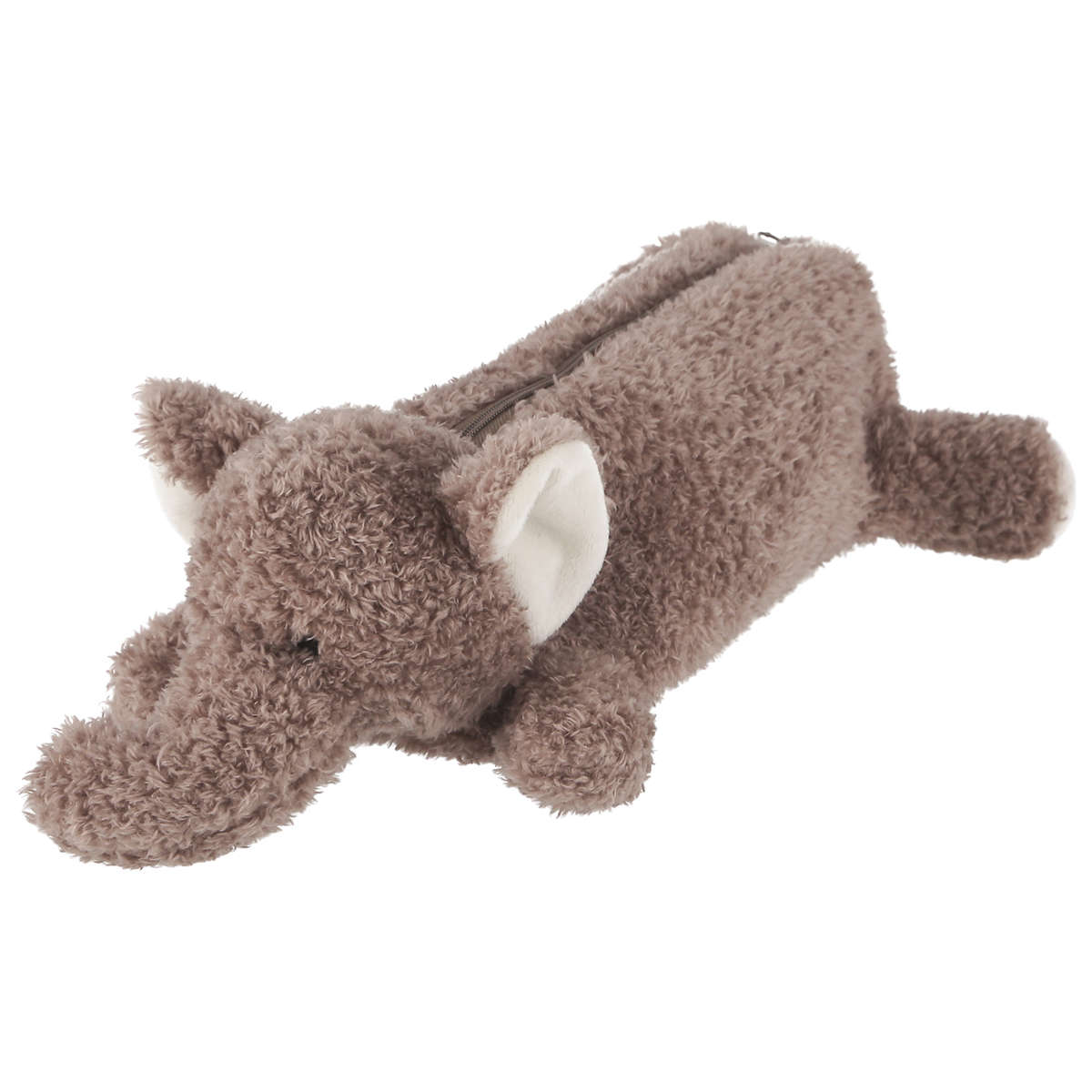 ペンケース アニマルペンケース BIG ぬいぐるみ 筆箱 ( ポーチ 小物入れ マスコット メイクポーチ コスメポーチ 大容量 おしゃれ 中学生 高校生 アニマル 動物 プレゼント グッズ かわいい ふわふわ ) 【ゾウ】 ゾウ