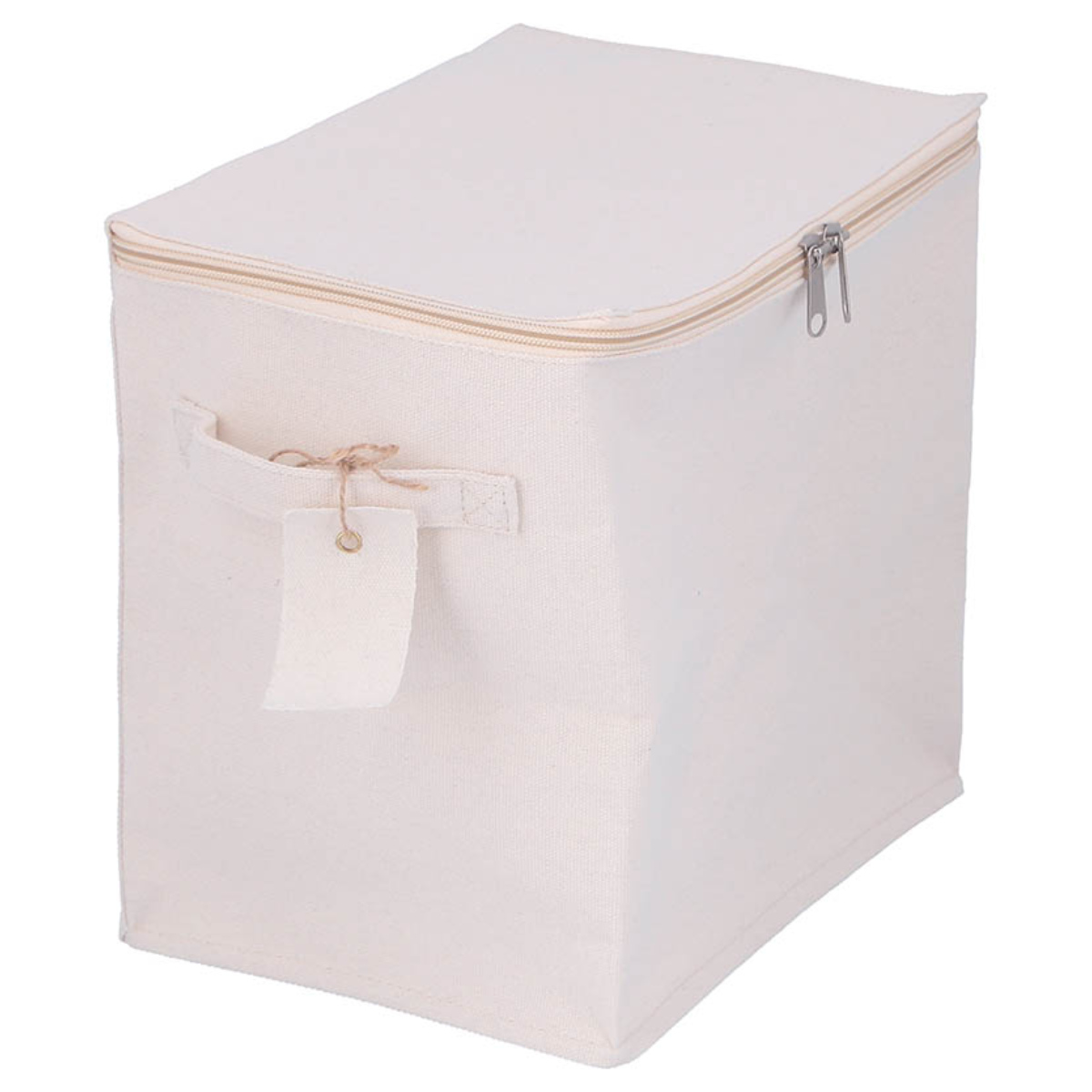収納ボックス ふた付き 布 魅せる収納ボックス 縦ハーフ ( 収納ケース 折りたたみ 小物収納 フタ付き 収納 ケース ボックス ファスナー 引き出し 取っ手付き 持ち手付き ファブリック 布製 おしゃれ 綿 撥水 軽量 ホコリ )