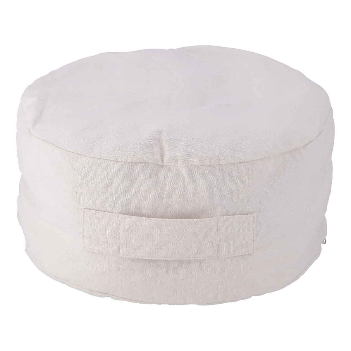 収納袋 布団収納 布団 収納できる クッションカバー シュシュ S ラウンド ( 布団収納袋 クッション 布団収納クッションカバー ブランケット ひざ掛け 毛布 ふとん ふとん収納 カバー おしゃれ 持ち手付き 布団収納ケース ) 【アイボリー】 アイボリー