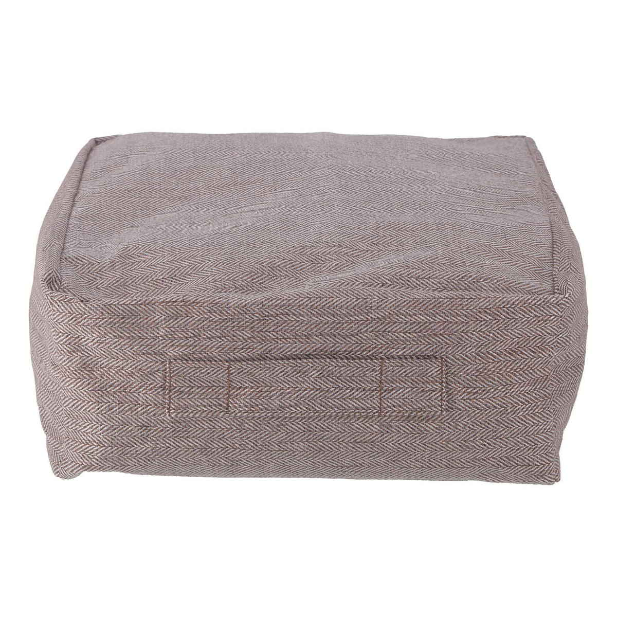 収納袋 布団収納 布団 収納できる クッションカバー シュシュ S スクエア ( 布団収納袋 クッション 布団収納クッションカバー ブランケット ひざ掛け 毛布 ふとん ふとん収納 カバー おしゃれ 持ち手付き 布団収納ケース ) 【ライトブラウン】 ライトブラウン